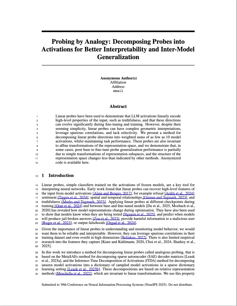 Probing by Analogy: Decomposing Probes into Activations for Better Interpretability and Inter-Model Generalization